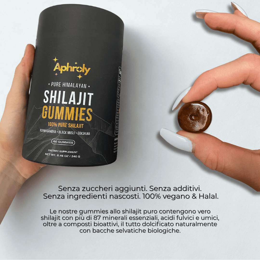 Gummies di Shilajit Puro dell’Himalaya – Aphroly®