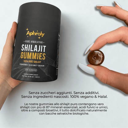 Gummies di Shilajit Puro dell’Himalaya – Aphroly®