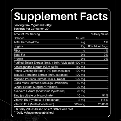 Gummies di Shilajit Puro dell’Himalaya – Aphroly®